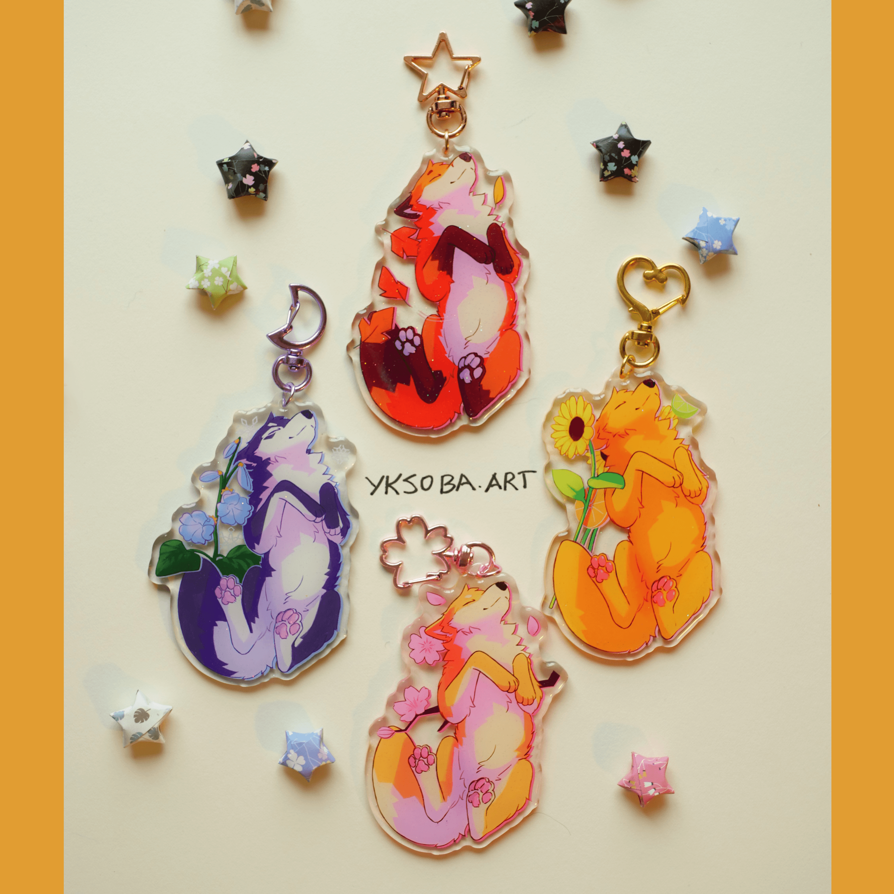 Rolling Around Keychains