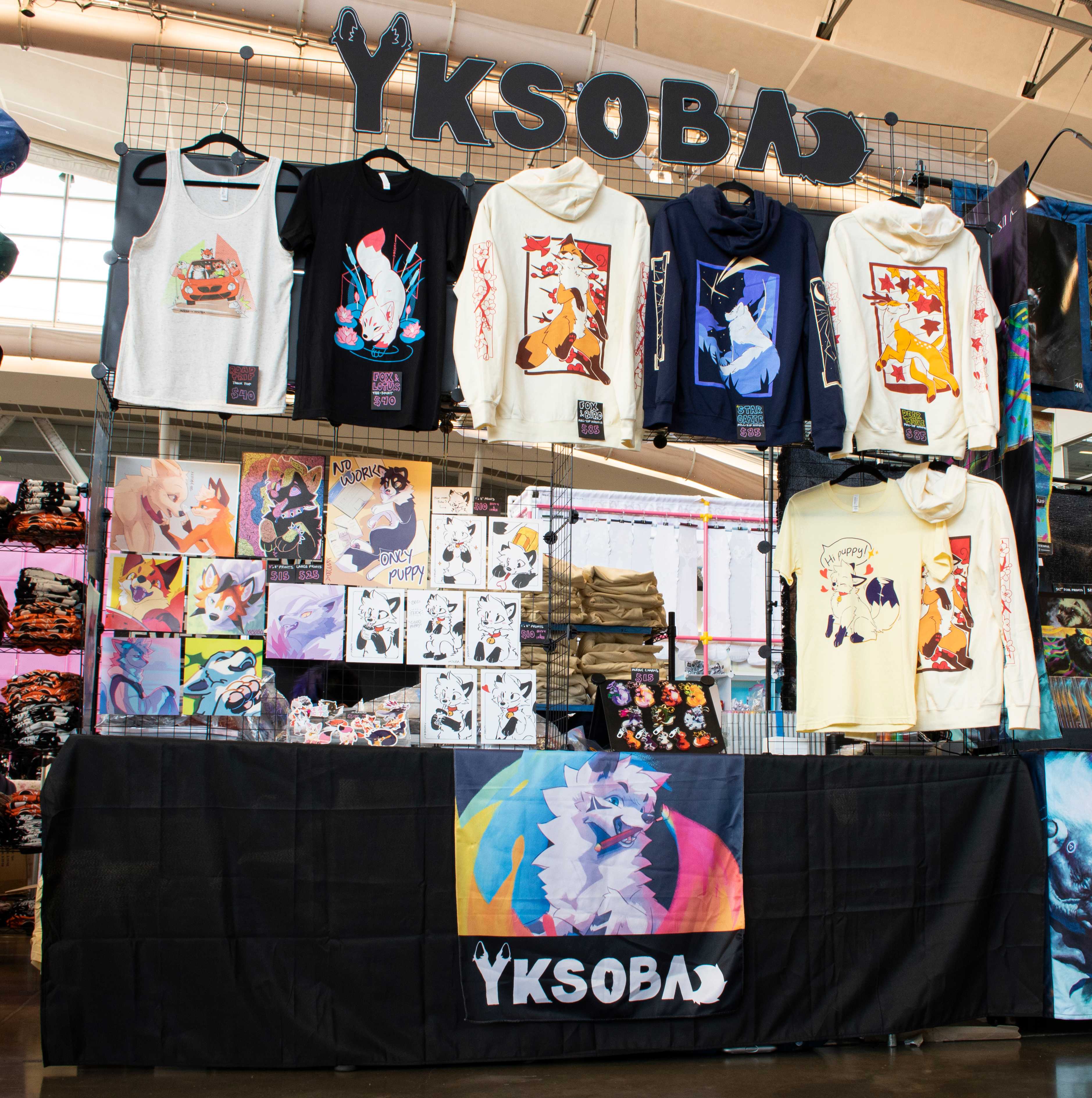 Example of an 8ft table. From Anthrocon 2026.